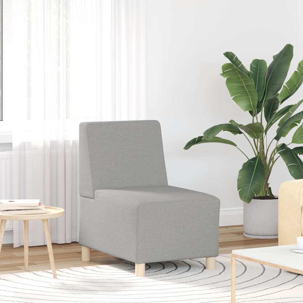 Modulaire bank zonder armleuningen Wolkengrijs 55 cm stof