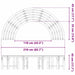 Boom bank 4-Aantal zitplaatsen 210 x 80 x 45 cm