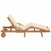 Ligstoel Beige 200 x 67 x 84 cm Massief Acaciahout