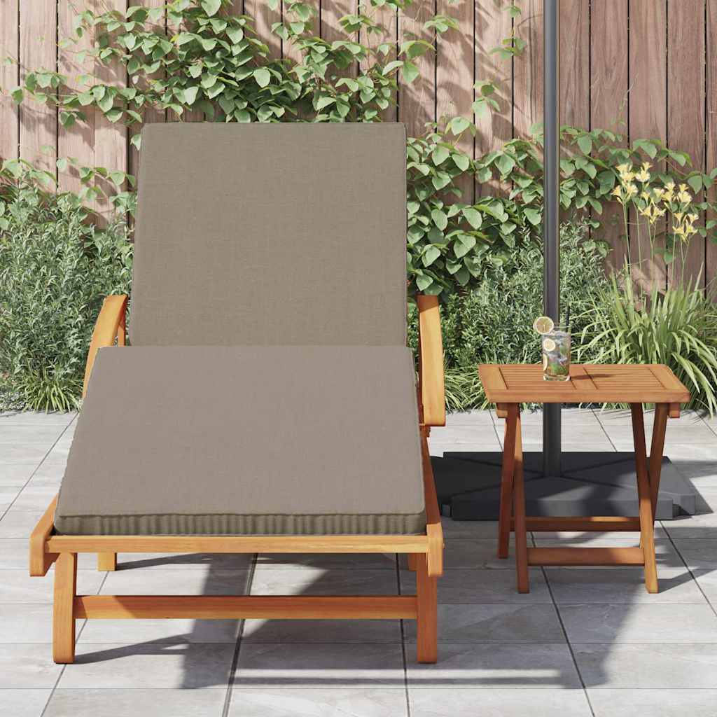Ligstoel Taupe 200 x 67 x 84 cm Massief Acaciahout