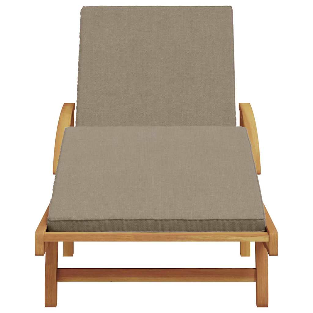 Ligstoel Taupe 200 x 67 x 84 cm Massief Acaciahout