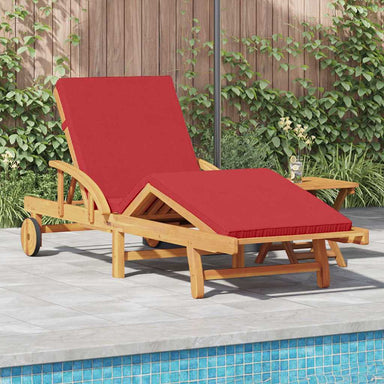 Ligstoel Rood 200 x 67 x 84 cm Massief Acaciahout