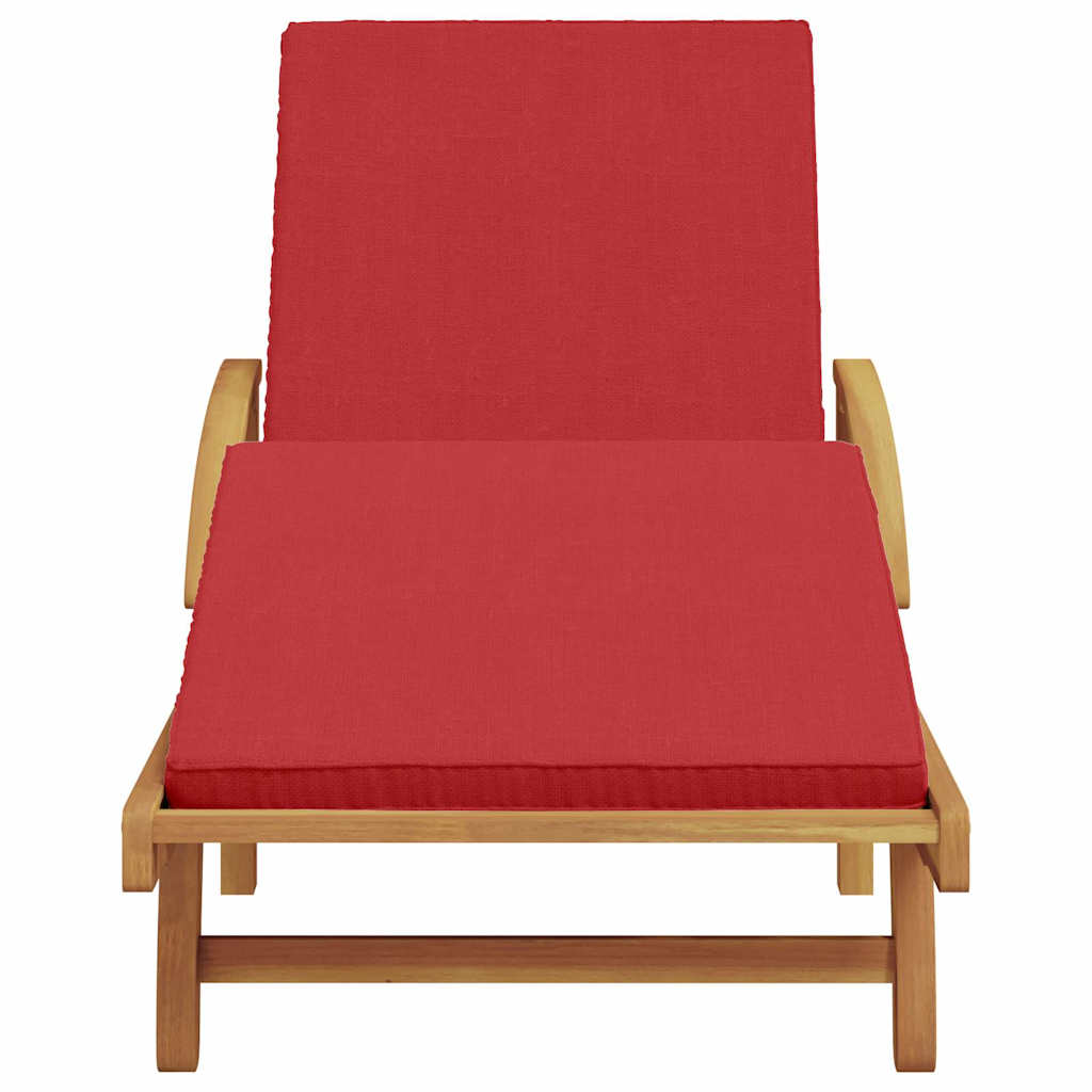 Ligstoel Rood 200 x 67 x 84 cm Massief Acaciahout
