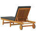 Ligstoel Bruin 199 x 63 x 85 cm Massief Acaciahout