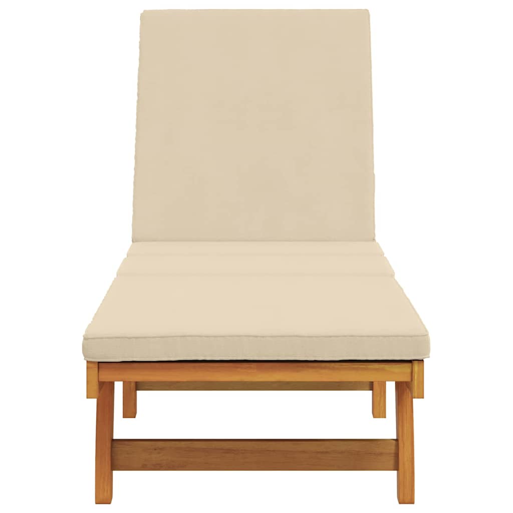 Ligstoel Bruin 199 x 63 x 85 cm Massief Acaciahout
