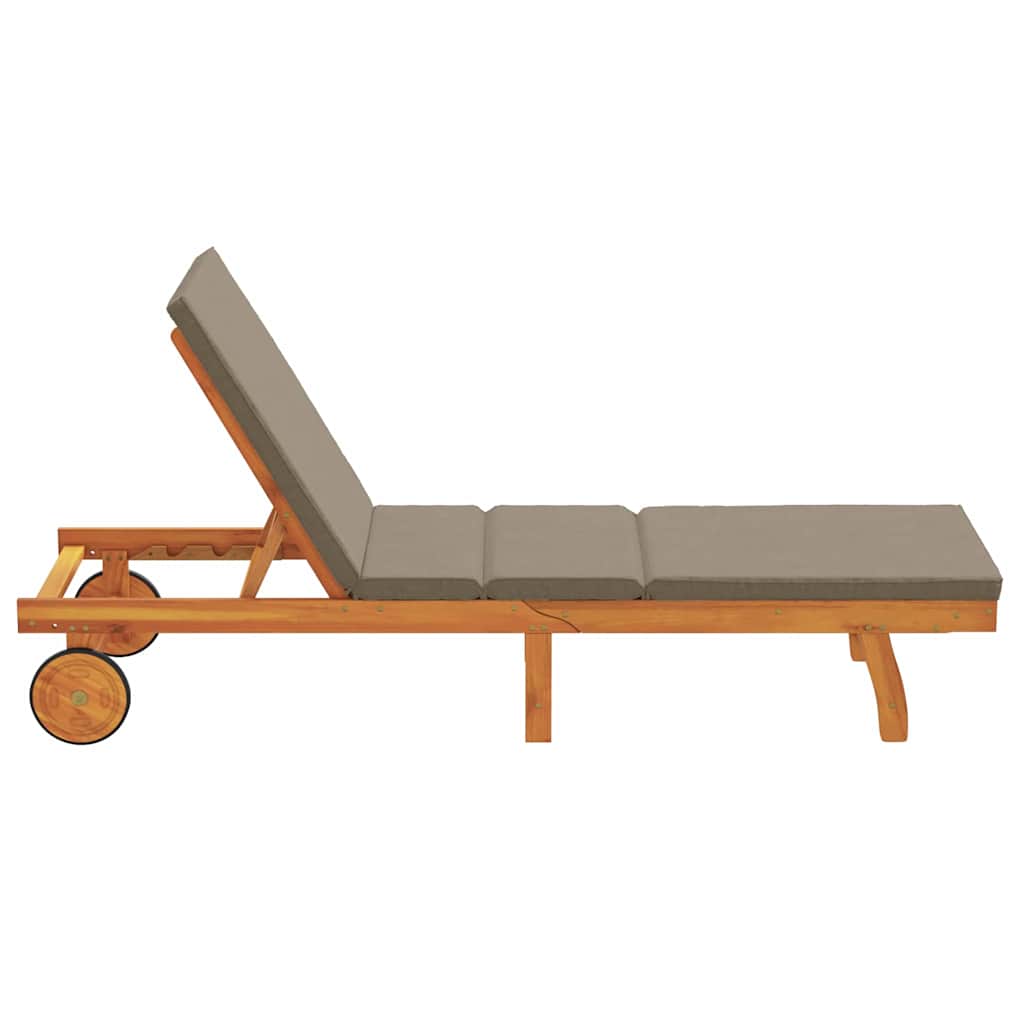 Ligstoel Bruin 199 x 63 x 85 cm Massief Acaciahout