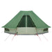 Tipi Tent met dak met opslag Groen 466 x 310 x 240 cm taft