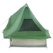 Tipi Tent met dak met opslag Groen 466 x 310 x 240 cm taft
