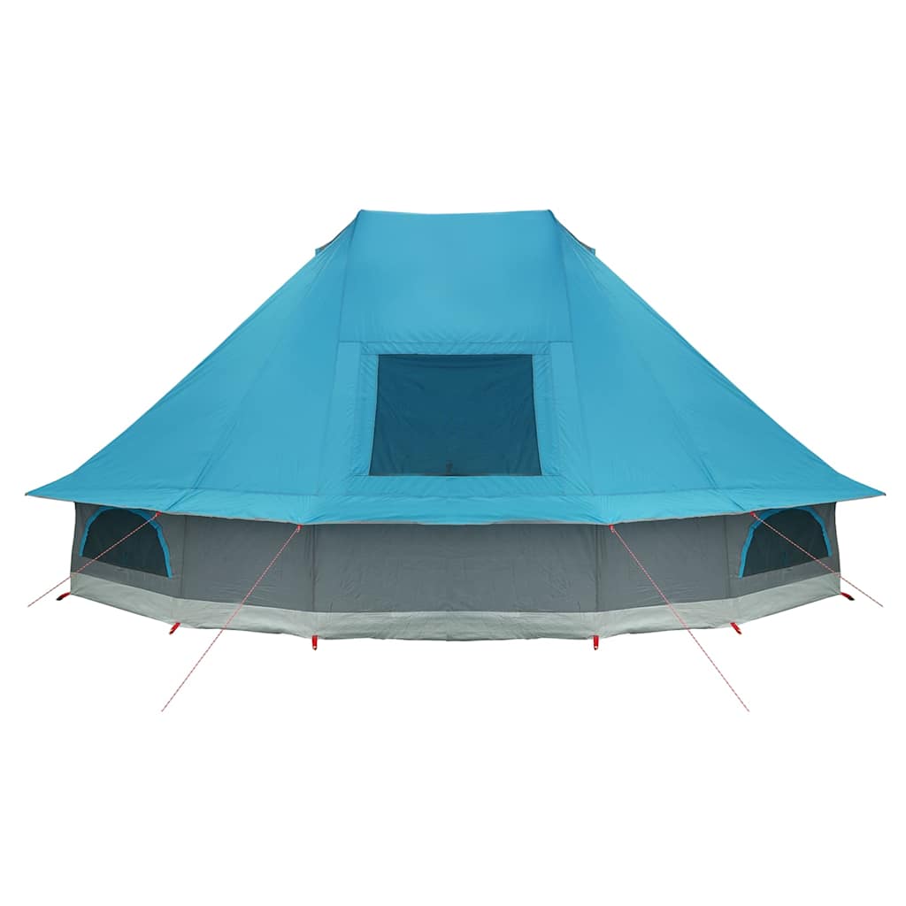 Tipi Tent met dak met opslag Blauw 466 x 310 x 240 cm taft