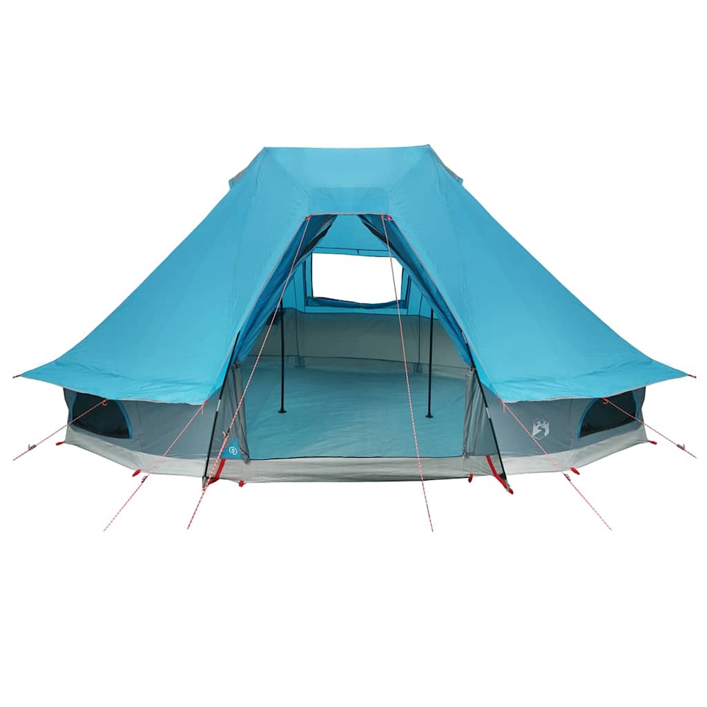 Tipi Tent met dak met opslag Blauw 466 x 310 x 240 cm taft