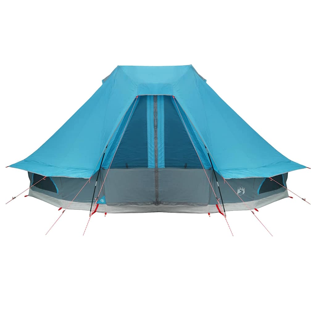 Tipi Tent met dak met opslag Blauw 466 x 310 x 240 cm taft