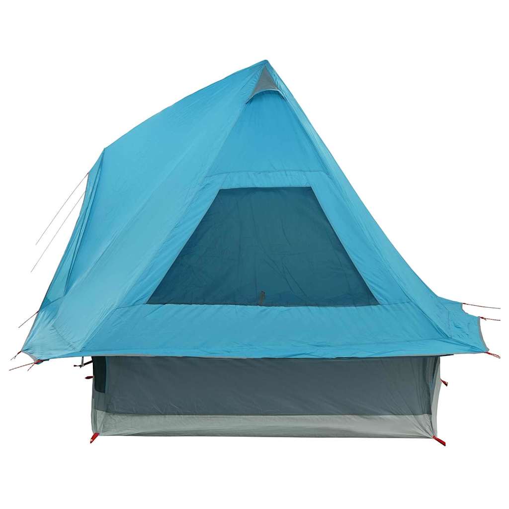 Tipi Tent met dak met opslag Blauw 466 x 310 x 240 cm taft