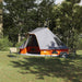 Tipi Tent met dak Grijs en Oranje 466 x 310 x 240 cm taft
