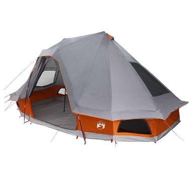 Tipi Tent met dak Grijs en Oranje 466 x 310 x 240 cm taft