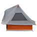 Tipi Tent met dak Grijs en Oranje 466 x 310 x 240 cm taft