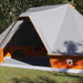 Tipi Tent 10-persoons Grijs en Oranje taft