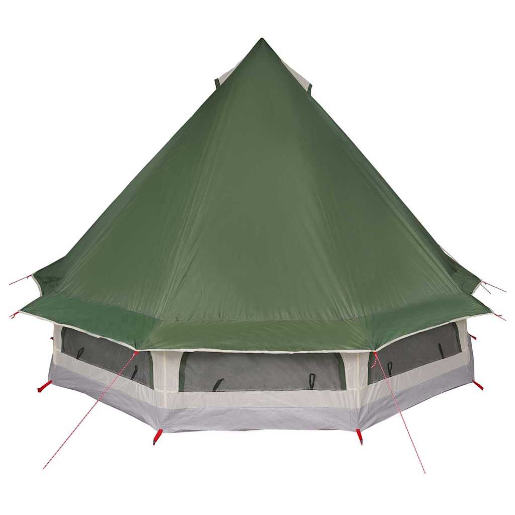 Tipi Tent met dak met opslag Groen 404 x 370 x 270 cm taft
