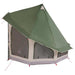 Tipi Tent met dak met opslag Groen 404 x 370 x 270 cm taft