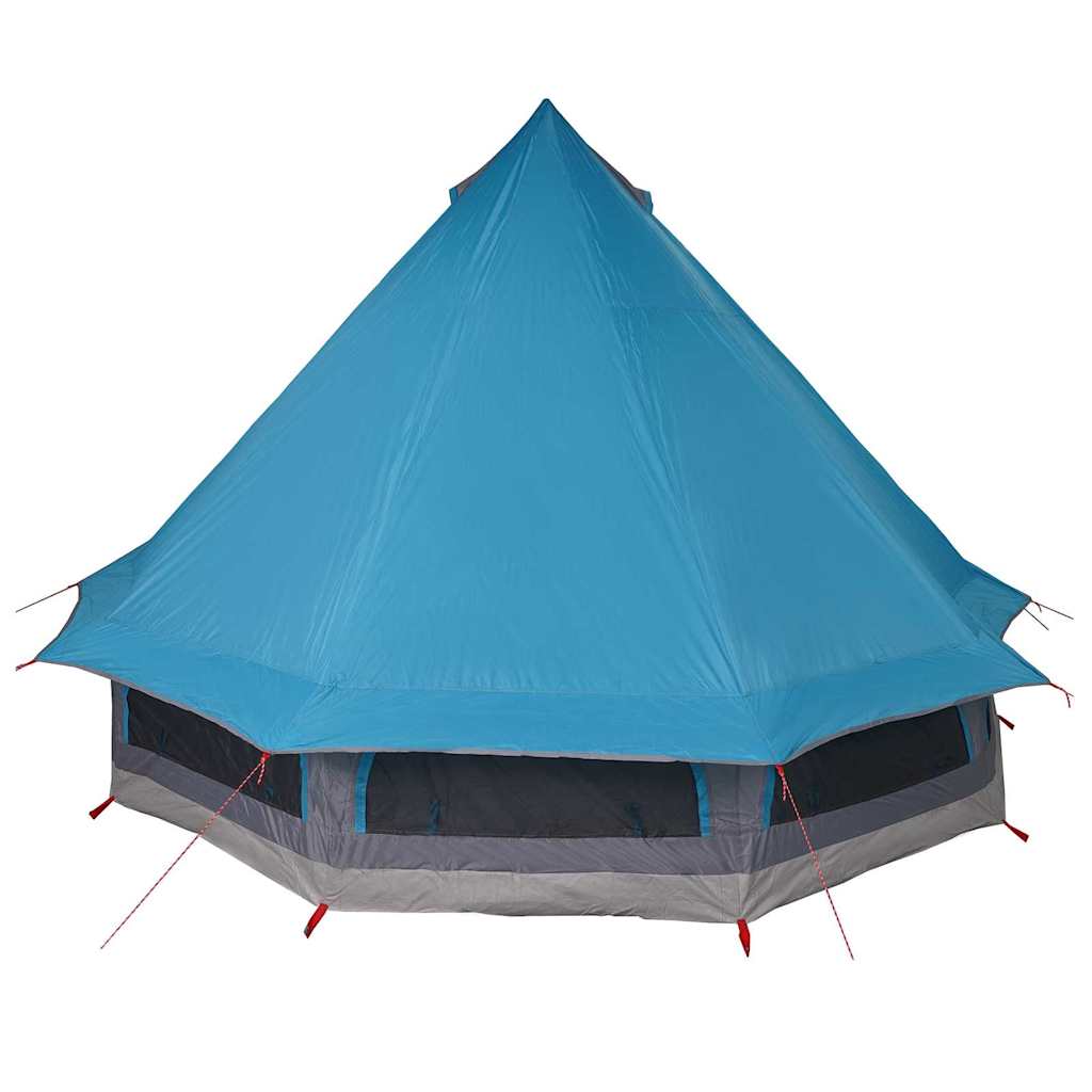 Tipi Tent met dak met opslag Blauw 404 x 370 x 270 cm taft
