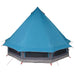 Tipi Tent met dak met opslag Blauw 404 x 370 x 270 cm taft