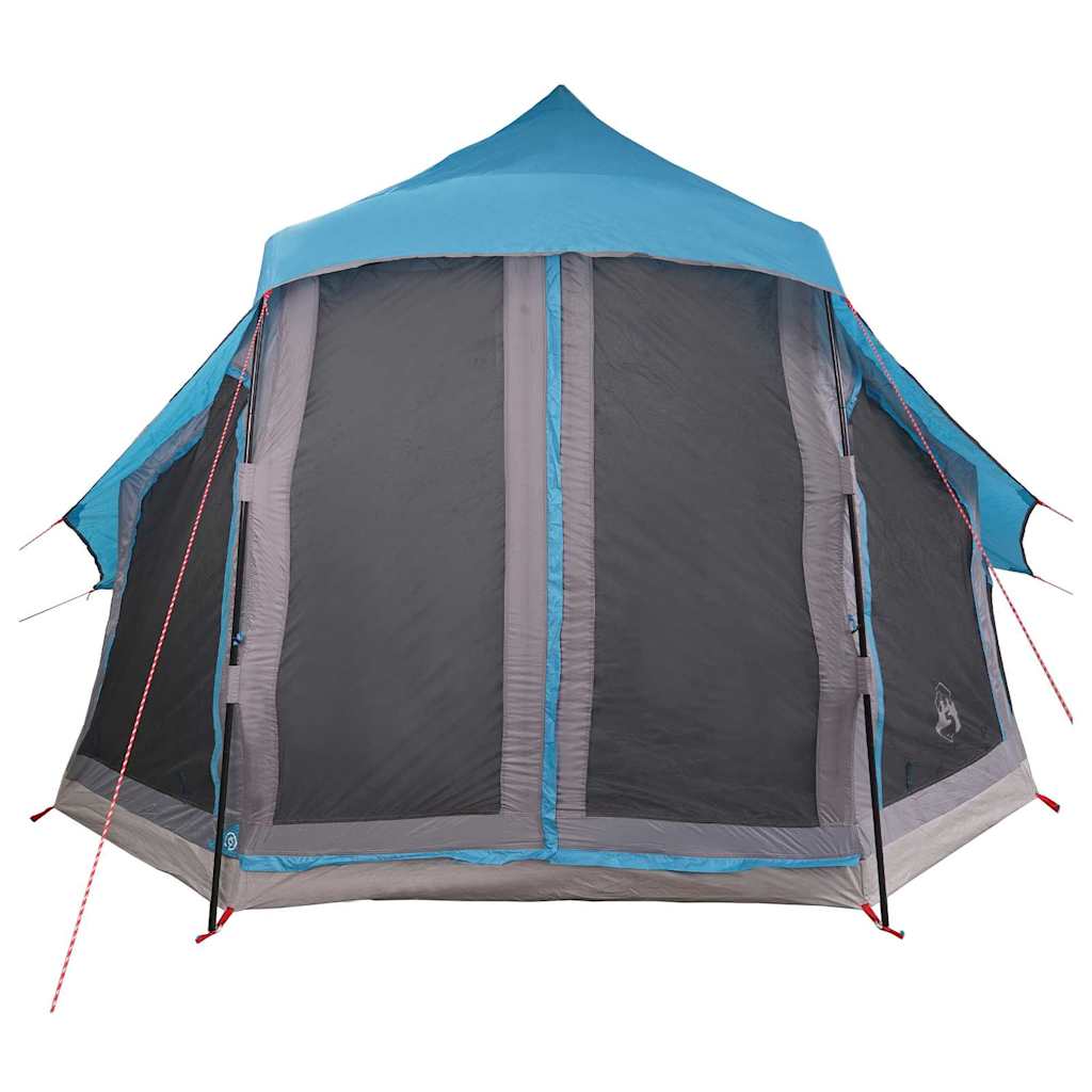 Tipi Tent met dak met opslag Blauw 404 x 370 x 270 cm taft
