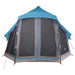 Tipi Tent met dak met opslag Blauw 404 x 370 x 270 cm taft