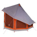 Tipi Tent met dak Grijs en Oranje 404 x 370 x 270 cm taft