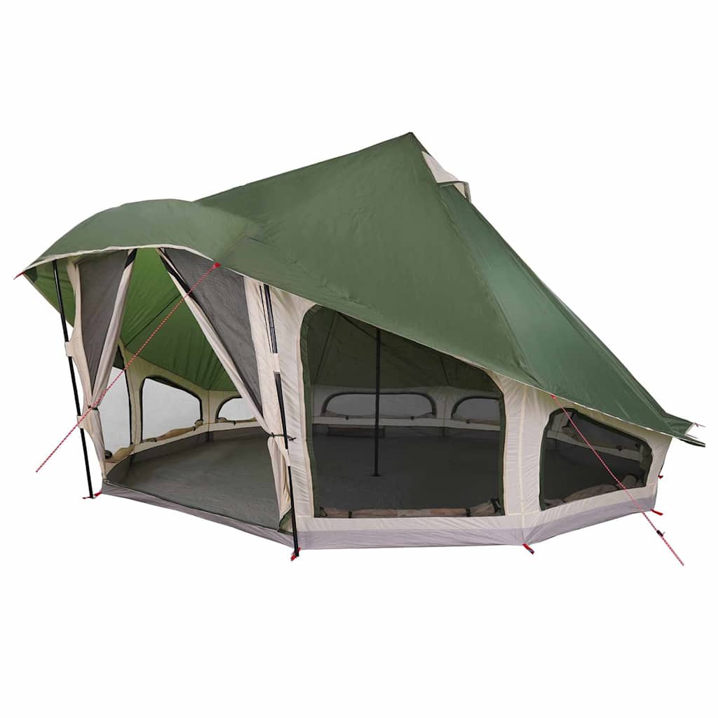 Tipi Tent met dak met opslag Groen 508 x 470 x 300 cm taft