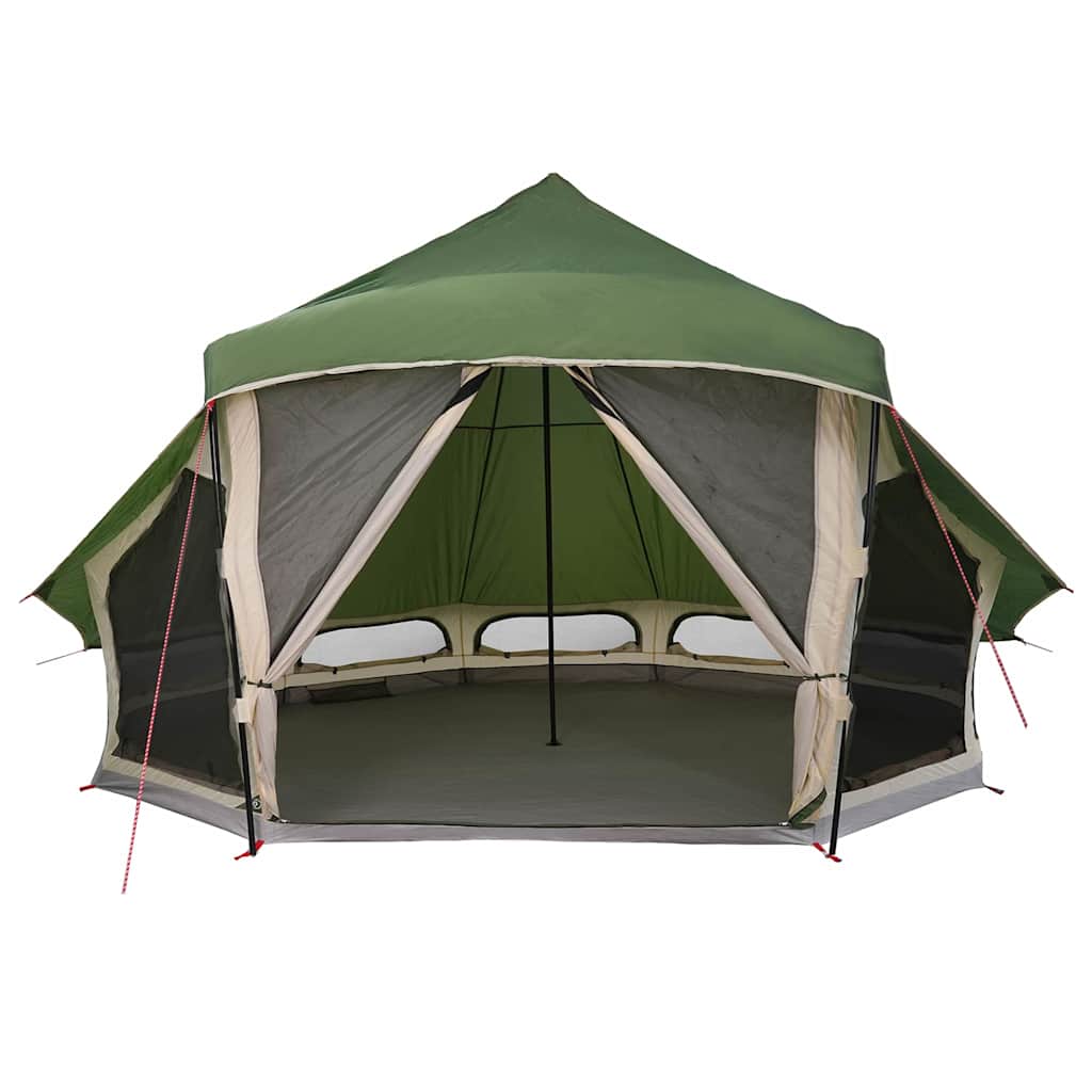 Tipi Tent met dak met opslag Groen 508 x 470 x 300 cm taft