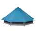Tipi Tent met dak met opslag Blauw 508 x 470 x 300 cm taft
