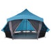 Tipi Tent met dak met opslag Blauw 508 x 470 x 300 cm taft