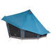 Tipi Tent met dak met opslag Blauw 508 x 470 x 300 cm taft