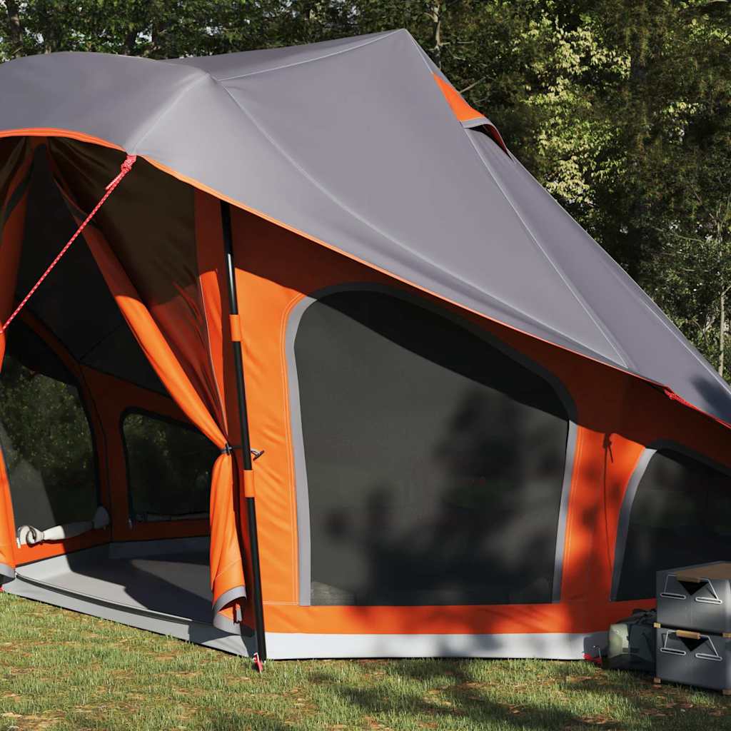 Tipi Tent met dak Grijs en Oranje 508 x 470 x 300 cm taft