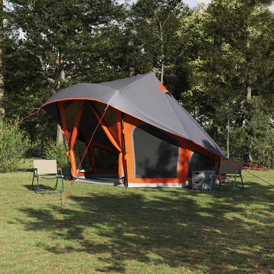 Tipi Tent met dak Grijs en Oranje 508 x 470 x 300 cm taft