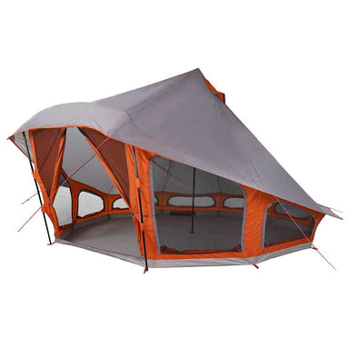 Tipi Tent met dak Grijs en Oranje 508 x 470 x 300 cm taft