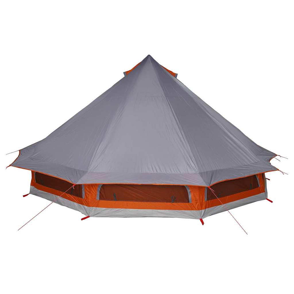 Tipi Tent met dak Grijs en Oranje 508 x 470 x 300 cm taft