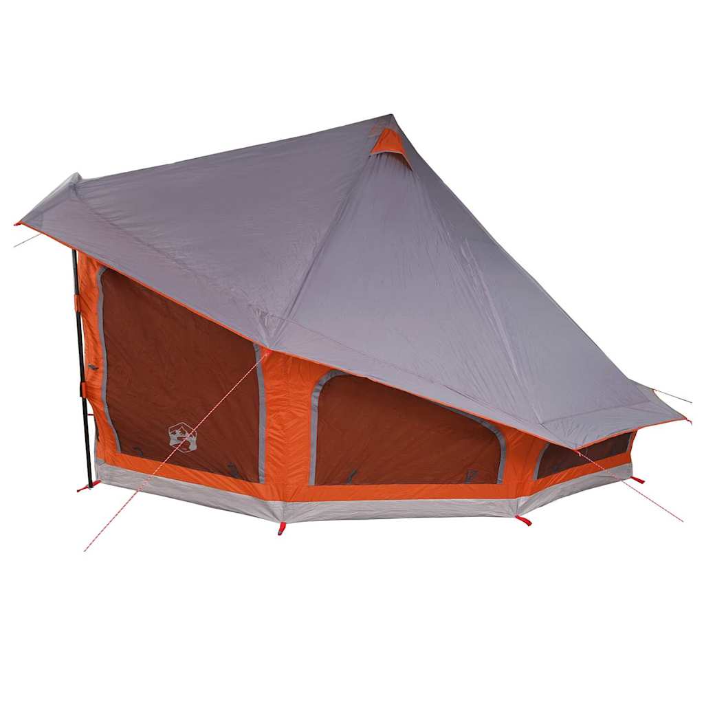 Tipi Tent met dak Grijs en Oranje 508 x 470 x 300 cm taft