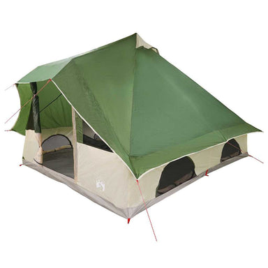Tipi Tent met dak met opslag Groen 358 x 296 x 258 cm taft