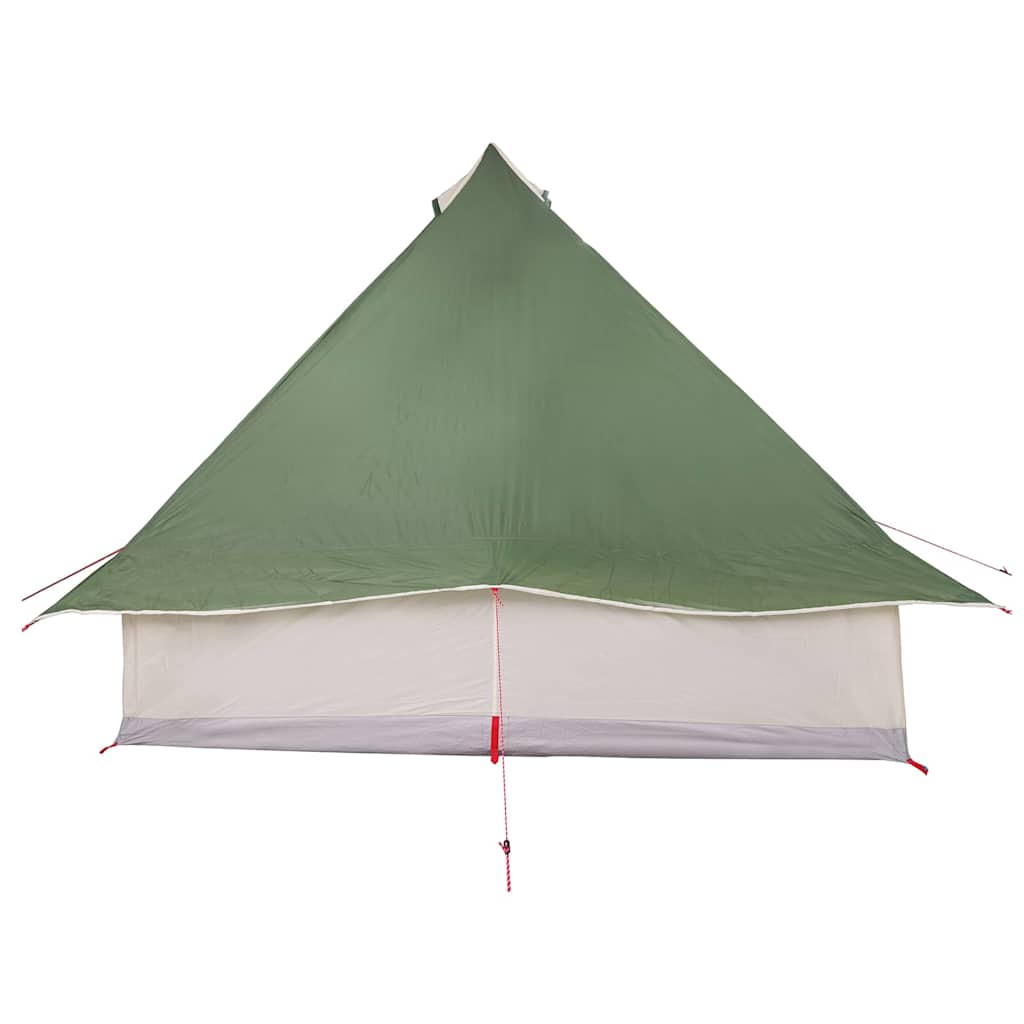 Tipi Tent met dak met opslag Groen 358 x 296 x 258 cm taft