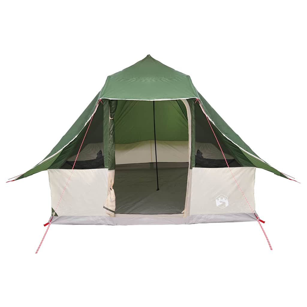 Tipi Tent met dak met opslag Groen 358 x 296 x 258 cm taft