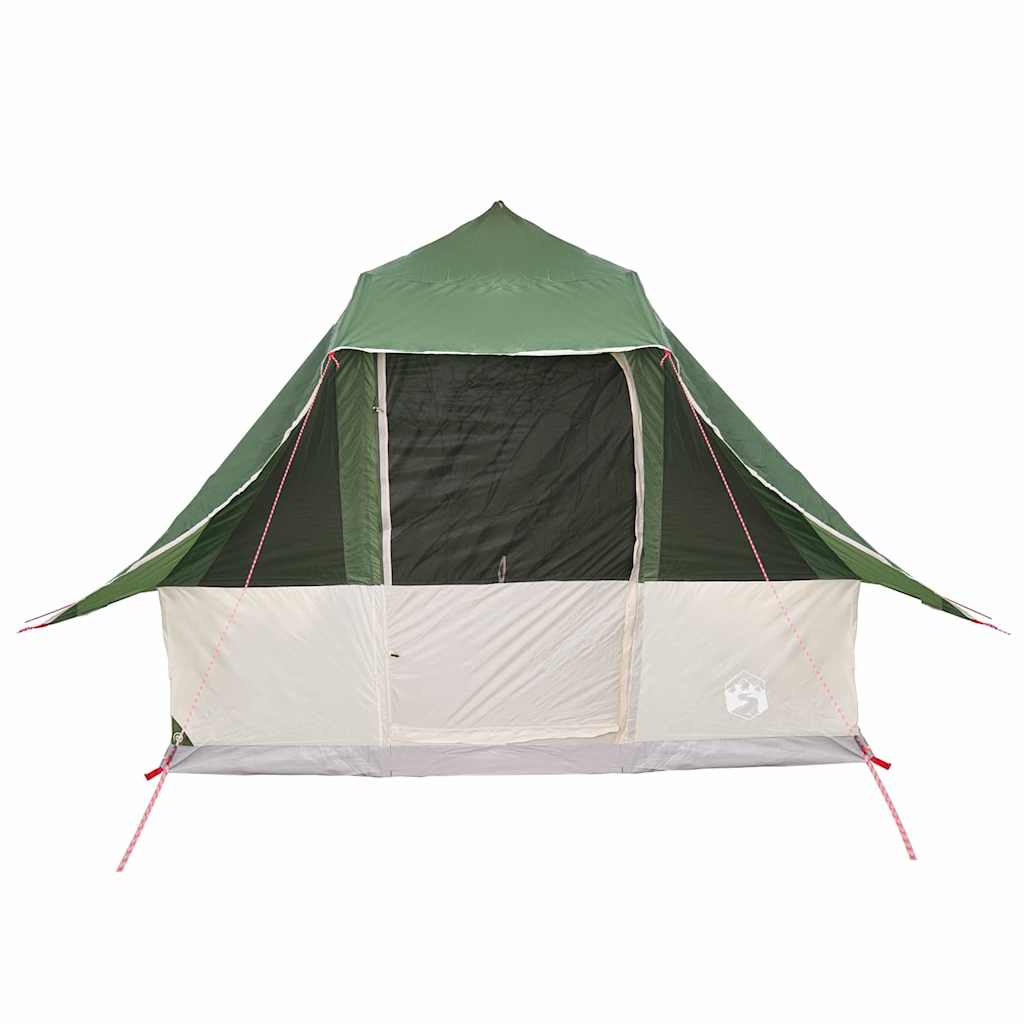 Tipi Tent met dak met opslag Groen 358 x 296 x 258 cm taft