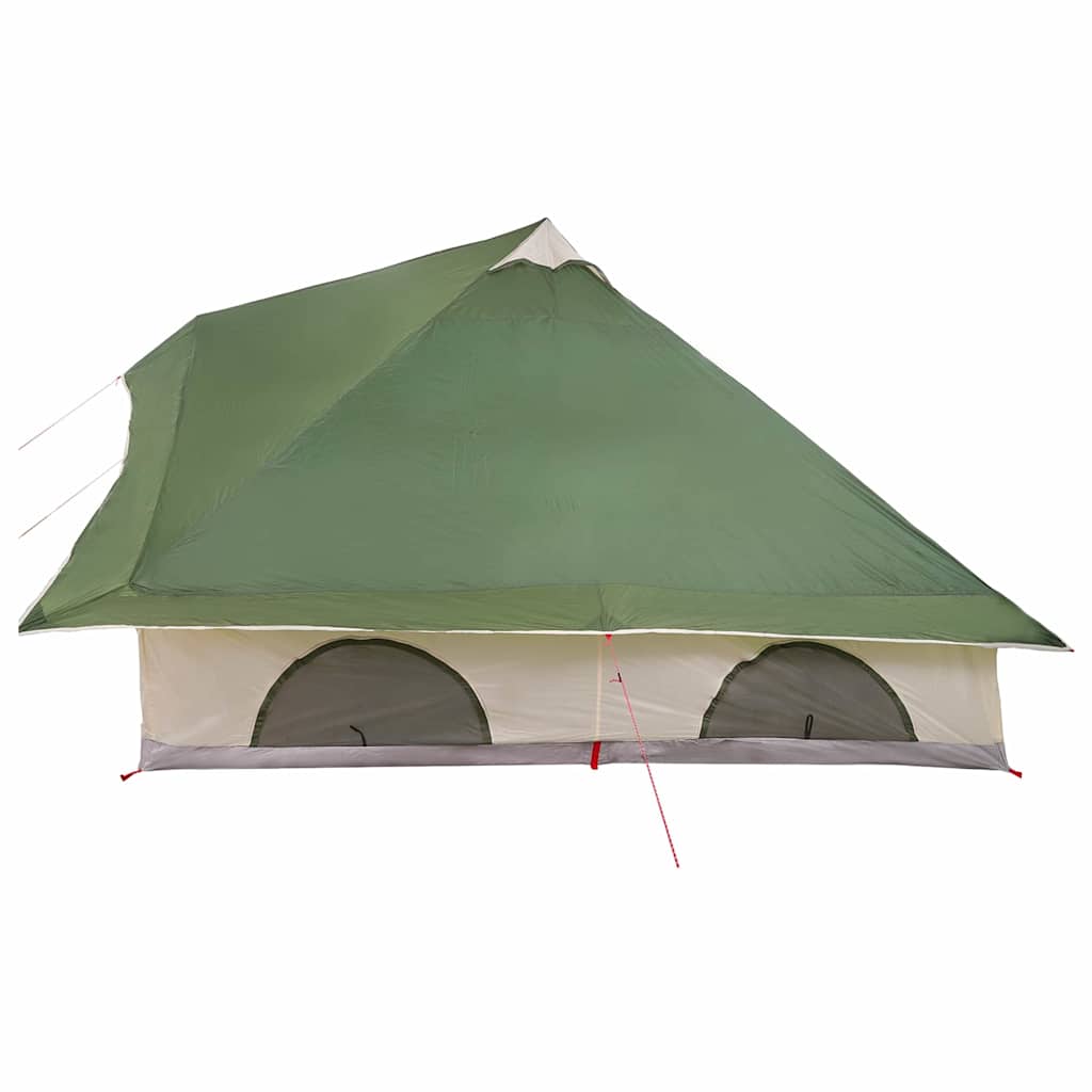 Tipi Tent met dak met opslag Groen 358 x 296 x 258 cm taft