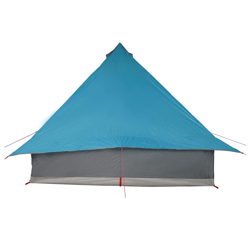 Tipi Tent met dak met opslag Blauw 358 x 296 x 258 cm taft