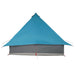 Tipi Tent met dak met opslag Blauw 358 x 296 x 258 cm taft