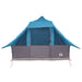 Tipi Tent met dak met opslag Blauw 358 x 296 x 258 cm taft