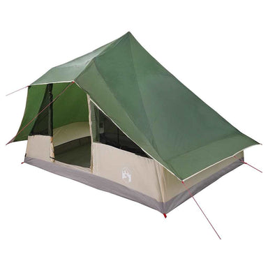 Tipi Tent met dak met opslag Groen 364 x 281 x 257 cm taft