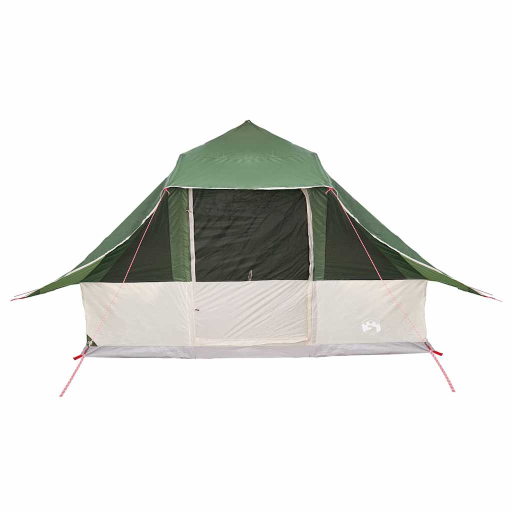 Tipi Tent met dak met opslag Groen 364 x 281 x 257 cm taft