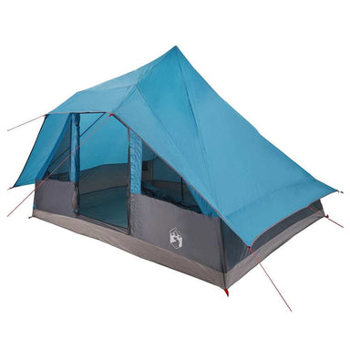 Tipi Tent met dak met opslag Blauw 364 x 281 x 257 cm taft