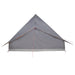 Tipi Tent met dak Grijs en Oranje 364 x 281 x 257 cm taft