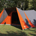 Tipi Tent met dak Grijs en Oranje 660 x 456 x 200 cm taft